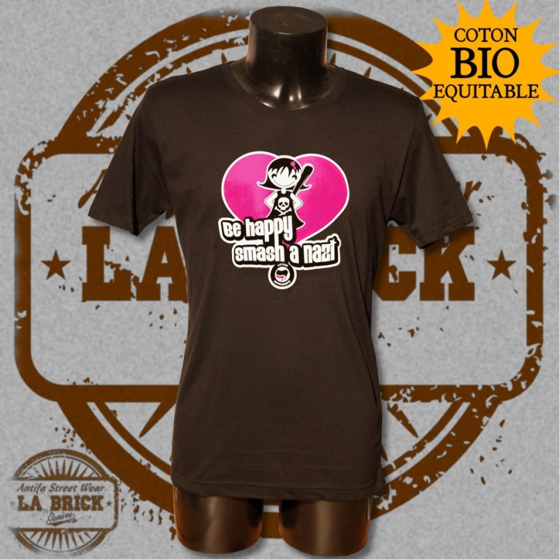 Be Happy t-shirt Homme BIO