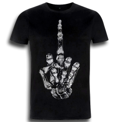 ANARTISANART DOIGT D'HONNEUR sur t-shirt bio équitable