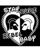 Anartisanart - Mon Textile est Militant - Body bébé en coton bio RUDE BABY