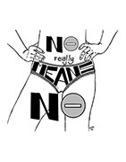 ANARTISANART Les mauvaises filles font bonne impression : NO MEANS NO