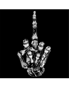 ANARTISANART serigraphie ~ visuel DOIGT D'HONNEUR